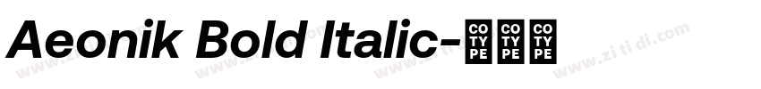 Aeonik Bold Italic字体转换